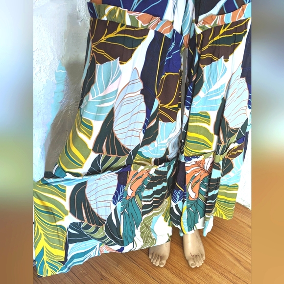 Tiered wide leg pants - Picture 2 of 5